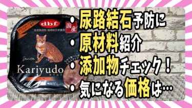 【ウェットフード紹介】デビフ Kariyudo カリユド 原材料・添加物・価格を評価【ベンガル/マンチカン/茶トラ】